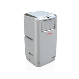 Crownline 1.2 Ton 14000 BTU 4-in-1 Portable Air Conditioner, Cooling Dehumidifier Fan Auto Mode, 3 Fan Speeds, 24H Timer, Intelligent Sleep Mode, Efficiency Booster, 2.5L Water Tank, R410A, T3 Climate, Remote Control, White PAC-224