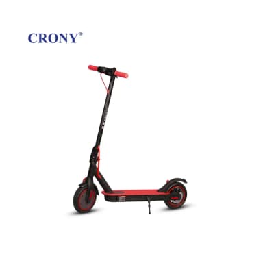 CRONY M365 Electric Scooter 250W Motor 36V Lithium Battery App Connectivity Quick Folding Aluminum Frame Rear Disc Brake 8.5-Inch Pneumatic Tires Red M365