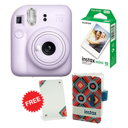 FUJIFILM Instax Mini 12 Instant Film Camera with 10 Films Lilac Purple
