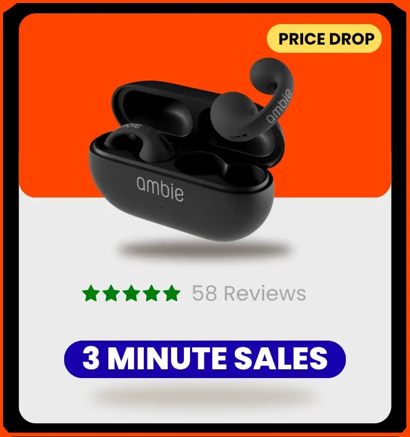 Ambie Sound Earcuffs Wireless Bluetooth Open-Ear Earphones