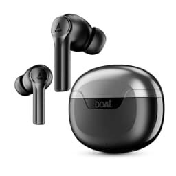 boAt Airdopes 300 True Wireless Bluetooth Earbuds with 50 Hours Playback AI ENx 4 Mics Cinematic Spatial Audio BEAST Mode IPX4 Gunmetal Black