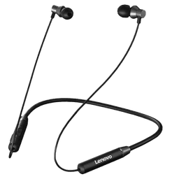 Lenovo HE05 Wireless Bluetooth 5.0 in-Ear Neckband Earphones with Mic HE05  Black