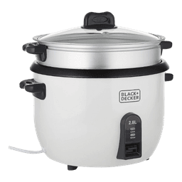 BLACK+DECKER Cup Rice Cooker 2.8 L 1100 W RC2850-B5 White/Black/Silver