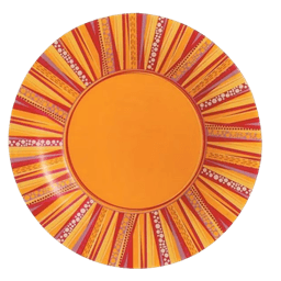 Luminarc Palm Tree Orange Dessert Plates 6-Piece DG6681  Yellow/Red 19cm