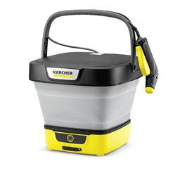 KARCHER Portable Mobile Outdoor Cleaner OC 3 Foldable Compact Pressure Washer with Long Battery Run Time For Multiple Uses, Foldable 8L Tank & 1.8M