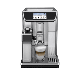 DeLonghi PrimaDonna Elite Coffee Machine 19 Bar with Grinder Silver ECAM650.85.MS