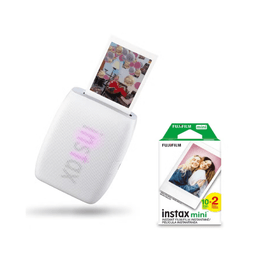 Fujifilm Instax Mini Link 3 Printer With Mini 20 Sheet Clay White