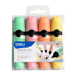 Deli Macaron 4PCS Highlighter Set Assorted Colours