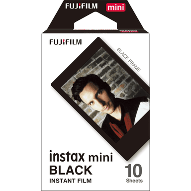 FUJIFILM instax - 10 shot pack Black border mini film 16537043 FUJIFILM instax - 10 shot pack Black border mini film 16537043