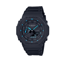 G-SHOCK  Men's Resin Analog-Digital Watch GA-2100-1A2DR - 45.4 mm Black