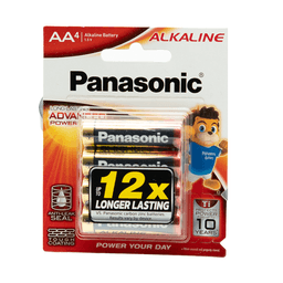 Panasonic  Alkaline  AA-Type Battery/Blister Pack of 4  AAx4 Multicolour
