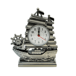 Alltec Sailboat Alarm Clock – Decorative Table Clock with Nautical Ship Design