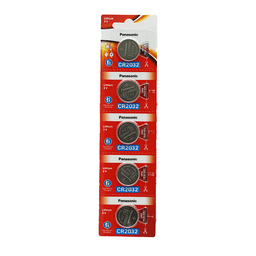 Panasonic CR2032 Lithium 3V Coin Cell Battery for Watches Calculators and Small Electronic Devices High Energy Output Abrasion Resistant Construction Pack of 5 CR2032