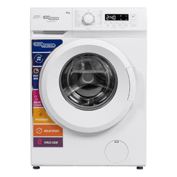 SUPER GENERAL 6Kg 1000 RPM Front Load Washing Machine LED Display With 5 Star Energy Efficient 15 Wash Programs Child Lock And Quick Wash 6 kg SGW6250NLED White