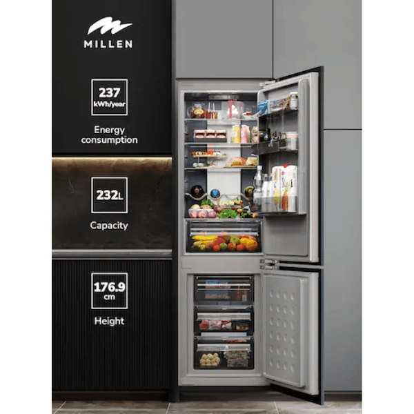 Millen Built In Refrigerator Freezer 232L MBIA177.3ID