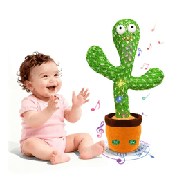 Electronic Dancing Cactus Toy Talking Singing Recording Repeat Plush Toy SS-DC5