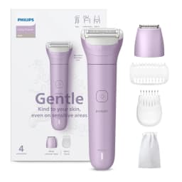 Philips Cordless Wet & Dry Lady Shaver & Bikini Trimmer USB Charging White BRL138/00