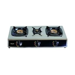 Rinnai 3 Burner LPG Gas Stove with Auto Ignition Stainless Steel Silver RV310