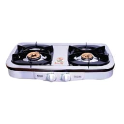 Rinnai 2 Burner Table Top LPG Gas Stove Silver RET2KRS