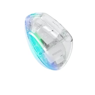 Porodo Vertical 4800 DPI Wireless Mouse with Dual Mode Connectivity and Crystal Shell White PD-ETK01-TP Porodo Vertical 4800 DPI Wireless Mouse with Dual Mode Connectivity and Crystal Shell White PD-ETK01-TP