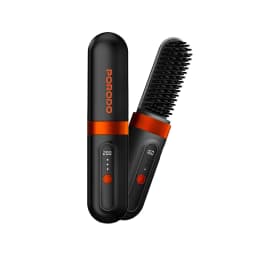 Porodo Lifestyle Portable Heated Styling Brush with Ceramic PTC Heating and Cordless Design Black PDLFST142BK
