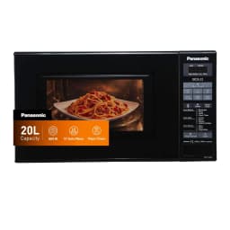 Panasonic 20L Solo Microwave Oven with 800W Auto Reheat Auto Defrost Child Lock Black NN-ST266B