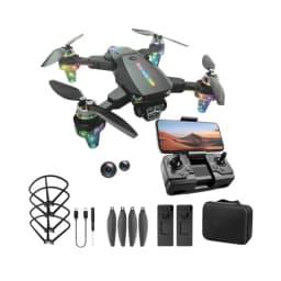 Alltec Ezerio Foldable RC Drone with HD Camera Wi-Fi FPV One-Key Takeoff & Landing Altitude Hold Headless Mode Black P7 Max