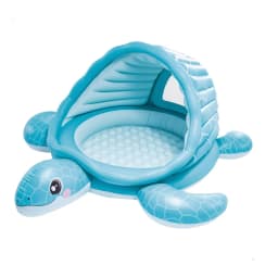 INTEX Turtle Cove Playland Inflatable Paddling Pool with Canopy Shade Dual-Use Ball Pit Multi-Color 48677NP