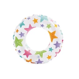 INTEX Lively Print Inflatable Swim Ring 24 Inch Color May Vary 59241