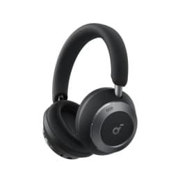 Soundcore Space One Pro Adaptive Active Noise Cancelling Wireless On-Ear Headphones Hi-Res Audio 60 Hours Playback Black A3062H11