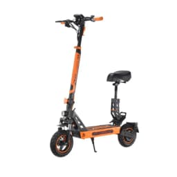 KUGOO G2 Pro Plus Electric Scooter 600W Motor 48V 13Ah Lithium Battery 65km/h Max Speed 30-40km Range 10-Inch Pneumatic Tubeless All-Terrain Tyres Dual Suspension Detachable Seat LED Headlights Black G2 Pro Plus