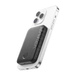 Anker 321 Magnetic Battery PowerCore Magnetic 5K 5000mAh Wireless Portable Power Bank with Magnetic Charging Anti-Fingerprint Design and USB-C Port for iPhone 16 16 Plus 16 Pro 16 Pro Max 15 and 14 Series Black A1616