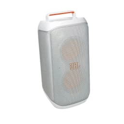 JBL PartyBox Club 120 - Portable Party Speaker with Foldable Handle, Powerful Pro Sound, Futuristic lightshow, Up to 12 Hours of Play time, Splash Proof, Dual Mic & Guitar Inputs JBLPBCLUB120SWUK White