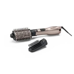 BaByliss Air Brush 1000W Large Oval Ceramic Barrel Ionic Frizz Control 3 Heat Settings Drying Smoothing & Volumising Espresso-Purple BABAS90PSDE