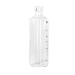 HUi Glass Water Bottle with Time Markers Hydration Reminder Reusable Drinking Bottle for Fitness and Office Use HST-1001