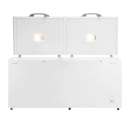 Hisense 650L Double Door Chest Freezer Freestanding Top Opening Stainless Steel Silver FC-65DD4SA2