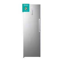 Hisense 356L Upright Single Door Freezer Total No Frost Multi Air Flow Metal Cooling LED Display Silver FV356N4ASU