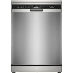 Siemens iQ300 Freestanding Dishwasher 60cm 14 Place Settings Home Connect 6 Programs VarioFlex Rack VarioDrawer Anti-Fingerprint Silver SN23HI25MM