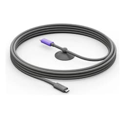 LOGITECH Active USB Cable for MeetUp 2 5m USB-C 3.1 Gen 2 DisplayPort Alt Mode Magnetic Dock Graphite 952-000195