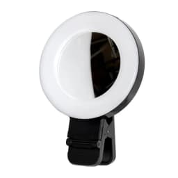 Hui Portable LED Fill Light 3 Colour Temperature Modes 180° Adjustable Rotation Ultra-Light 51g Vlogging Light for Selfies Makeup Photography and Video Recording Black HAC-1031