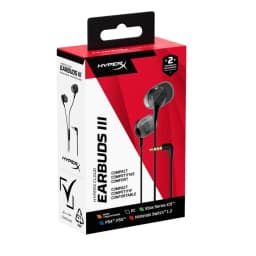 HyperX Cloud Earbuds III Wired Gaming Headset 3.5mm In-Ear Headphones with Microphone for PS4 PS5 and Xbox Series X/S Black