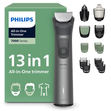 Philips All-in-One Trimmer 7000 Series 13-in-1 Face Hair & Body Groomer BeardSense Technology Premium Precision Comb Self-Sharpening Steel Blades 120 Minutes Runtime Black MG7922/15 Philips All-in-One Trimmer 7000 Series 13-in-1 Face Hair & Body Groomer BeardSense Technology Premium Precision Comb Self-Sharpening Steel Blades 120 Minutes Runtime Black MG7922/15