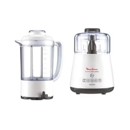 Moulinex Electric Food Chopper 1000W Compact Countertop Chopper White Clear DPA241