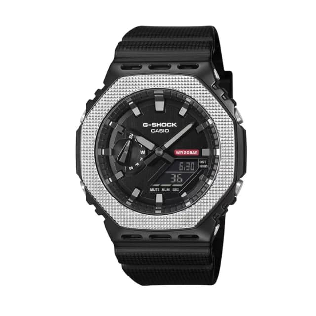 Casio G-Shock Men's Black Dial Black Bio-Based Resin Strap Analog-Digital Octagonal Watch GM-2100BM-1ADR