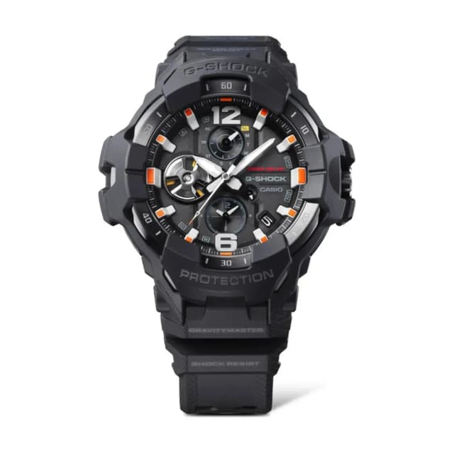 Casio G-Shock Gravitymaster Men's Black Analogue Watch Black Resin Strap Tough Solar Bluetooth 200M Water Resistance GR-B300EC-1ADR