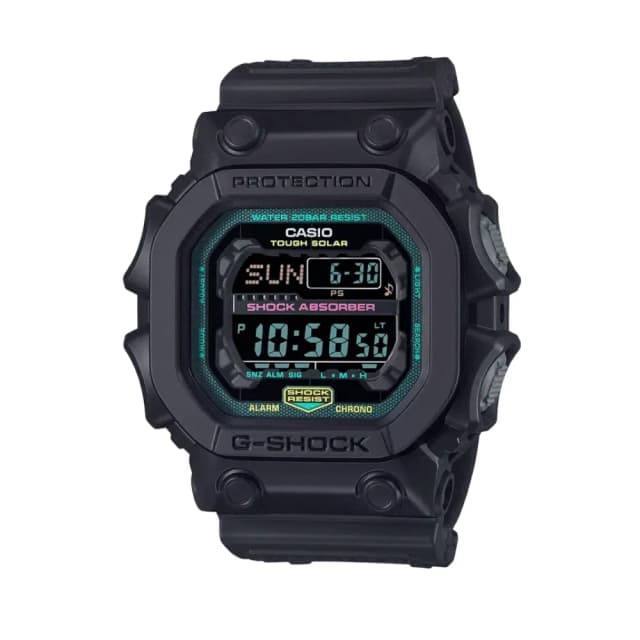 Casio G-Shock GX-56 Series Men's Digital Watch Black Resin Band Tough Solar Mud Resistant Shock Resistant 200M Water Resistance GX-56MF-1DR