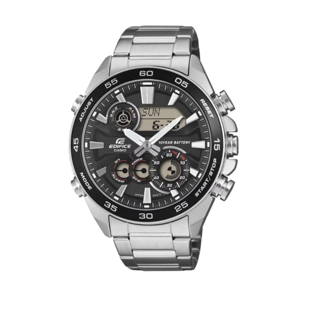 Casio Pro Trek Men's Round Solar Radio-Controlled Outdoor Watch Leather and Cloth Strap PRW-35LD-5DR