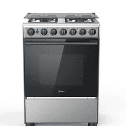 Midea 60 Cm Gas Cooker With Full Safety CME6060-D Silver