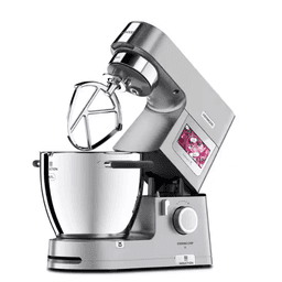 KENWOOD Stand Mixer Metal Body Kitchen Machine Cooking Chef Xl With Induction Cooking Function Built In Weighing Scale Stainless Steel Bowl And Food Steamer 5 Tools Glass Blender Food Processor 6.7 L 1500 W KCL95.424SI Silver