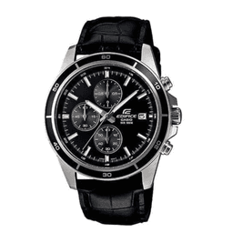 Casio Edifice Men's White Dial Stainless Steel Chronograph Watch EFR-526L-1AVUDF Black